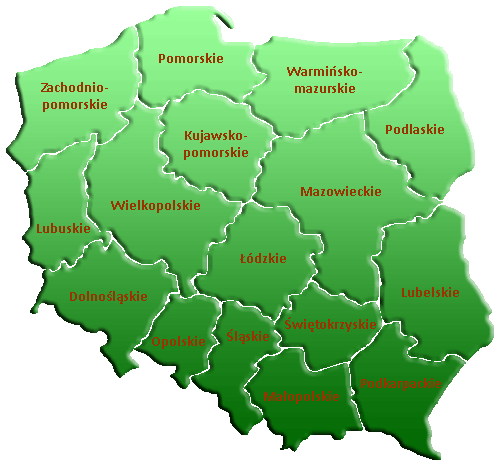 mapa Polski